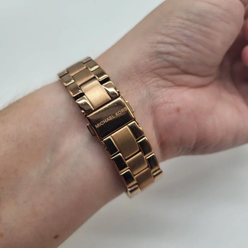 Michael Kors Women's Ritz MK5921 Rose Gold Stainless-Steel Quartz Watch - Picture 2 of 13